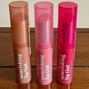 NEW3-Pc BARELY THERE, PERFECTLY PINK, FLIRTY FUCHSIA Lip Tint  Bath & Body Works